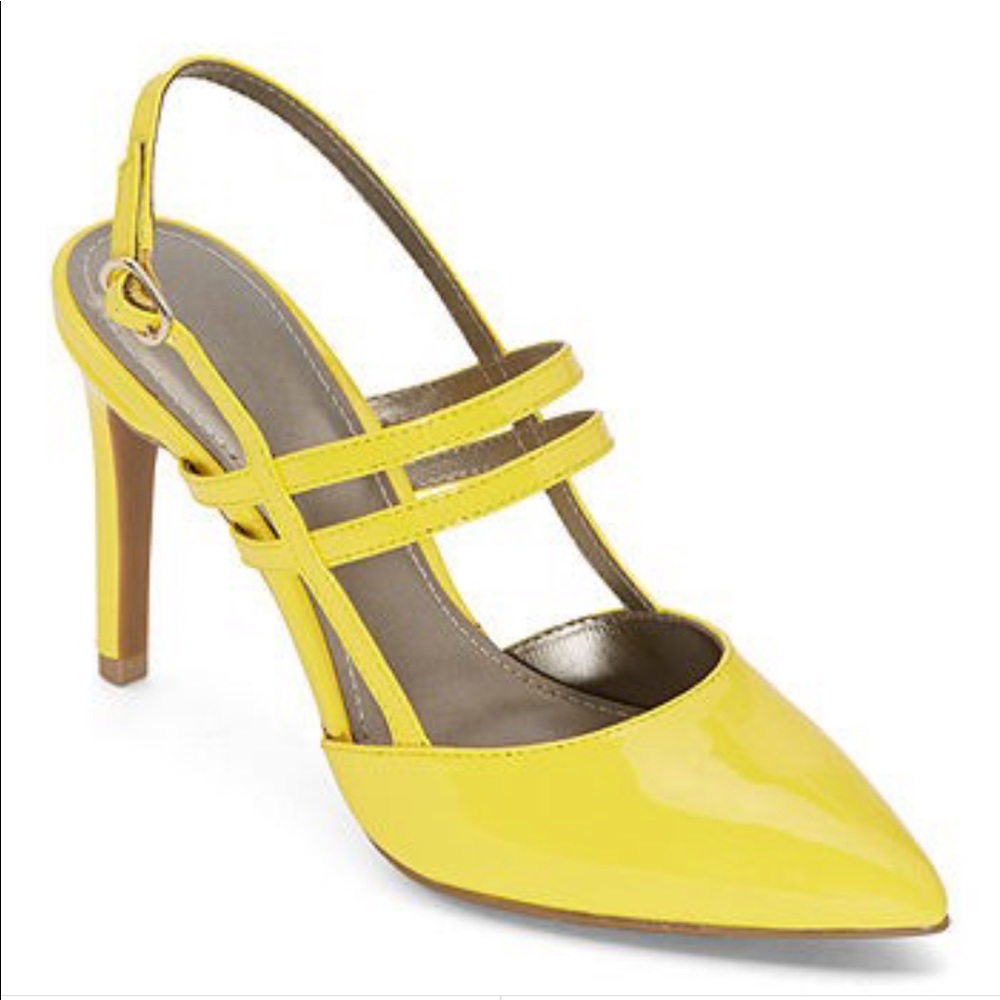 Yellow Pointed Toe Pump